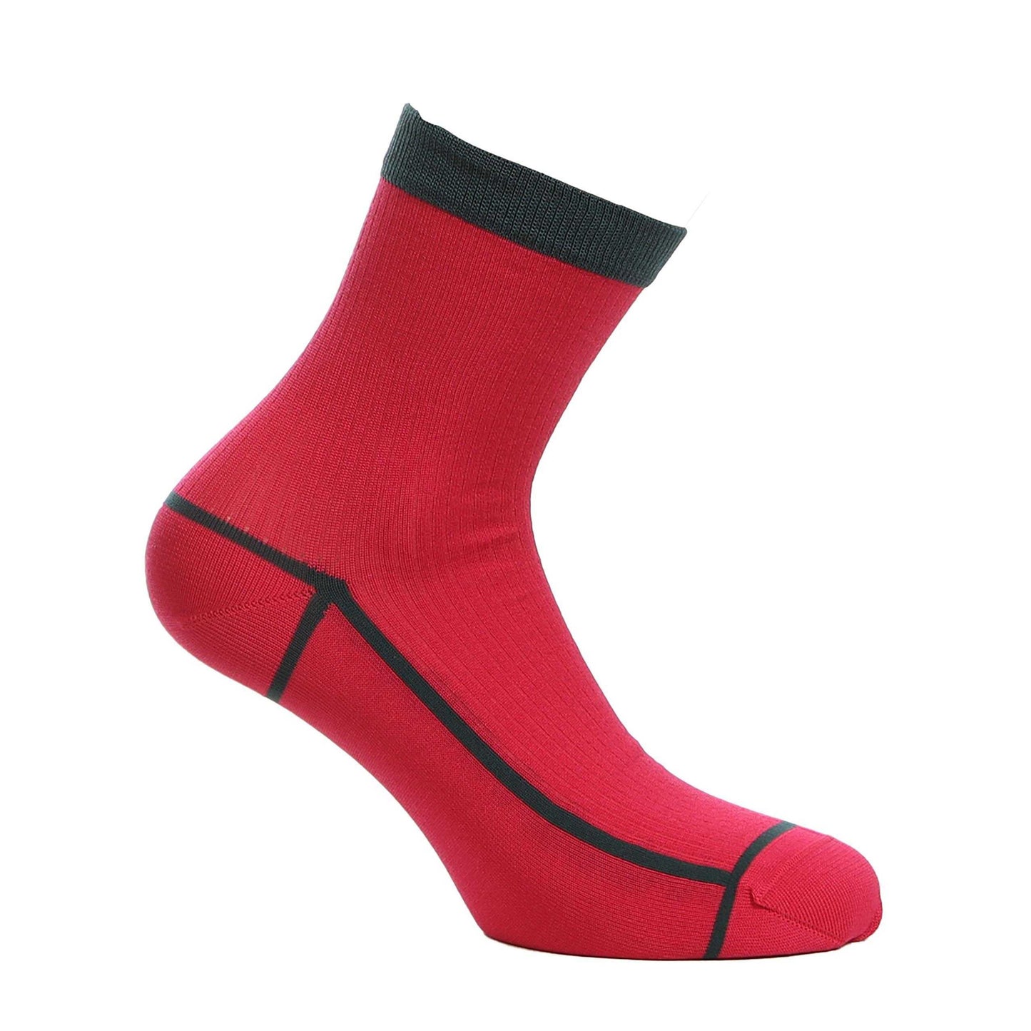Red - Front - Happy Socks Unisex Adult Lily Ankle Socks