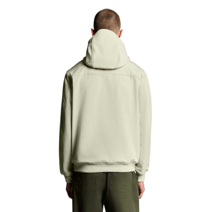 Brown - Back - Lyle & Scott Mens Back Fleece Soft Shell Jacket