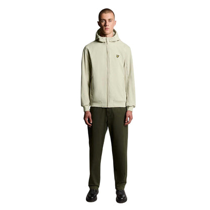Brown - Lifestyle - Lyle & Scott Mens Back Fleece Soft Shell Jacket