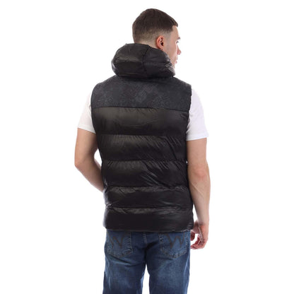 Black - Back - Duck and Cover Mens Rierson Hooded Gilet