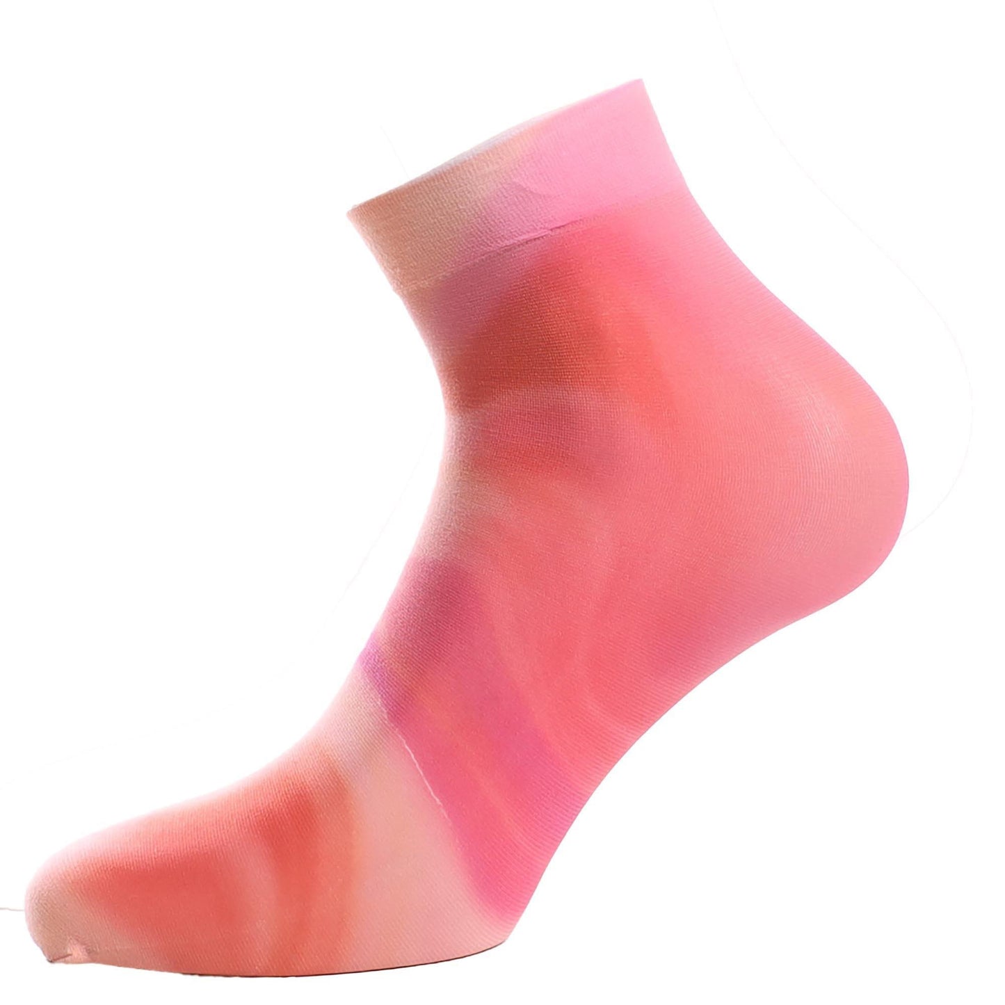 Pink - Back - Happy Socks Unisex Adult Mia Print Ankle Socks