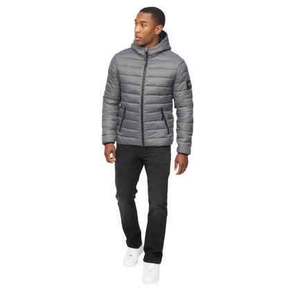 Grey - Close up - Crosshatch Mens Gattering MVE V2 Jacket