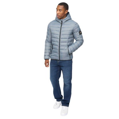 Blue - Close up - Crosshatch Mens Gattering MVE V2 Jacket