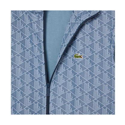 Blue - Lifestyle - Lacoste Mens Paris Jacquard Zipped Track Jacket