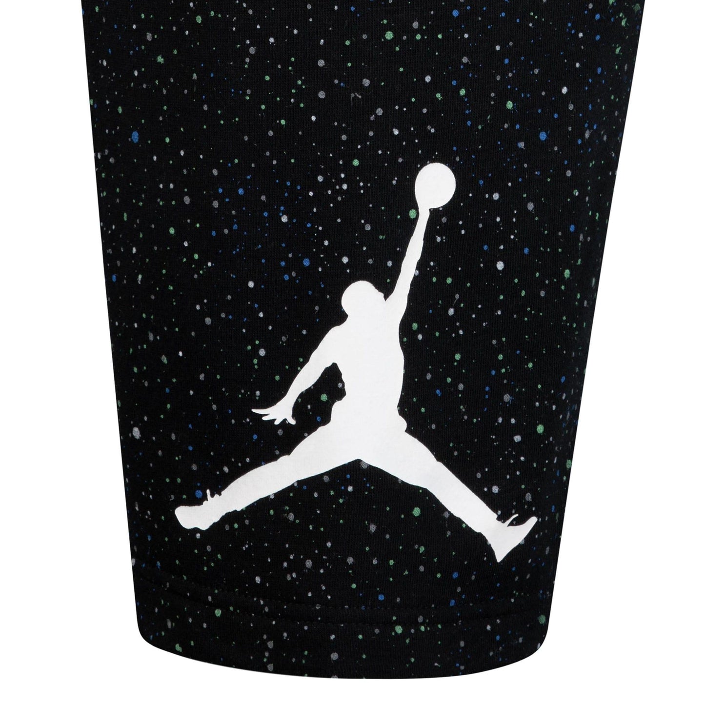 Black-White - Close up - Nike Childrens-Kids Air Jordan Speckle Top & Bottom Set