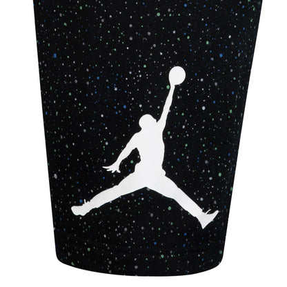 Black-White - Close up - Nike Childrens-Kids Air Jordan Speckle Top & Bottom Set