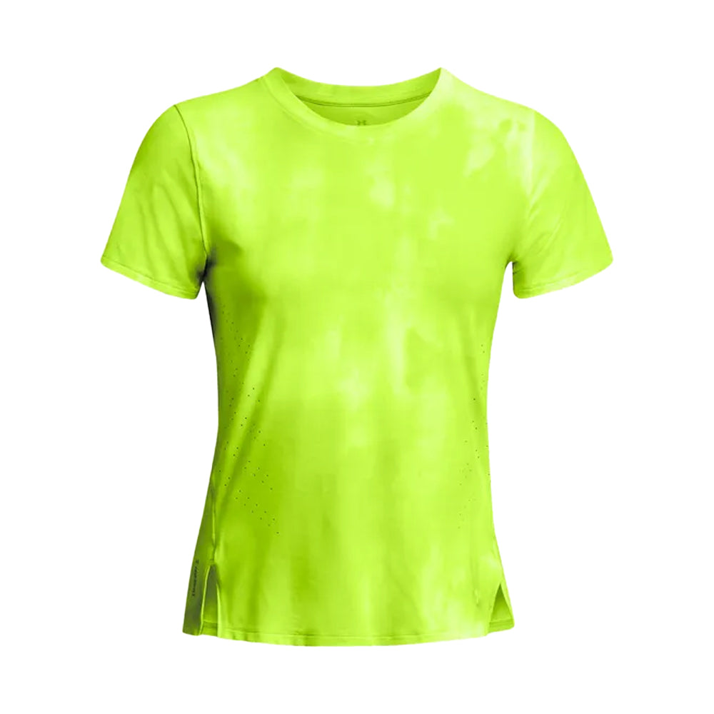 Yellow - Front - Under Armour Womens-Ladies Launch Elite Printed T-Shirt