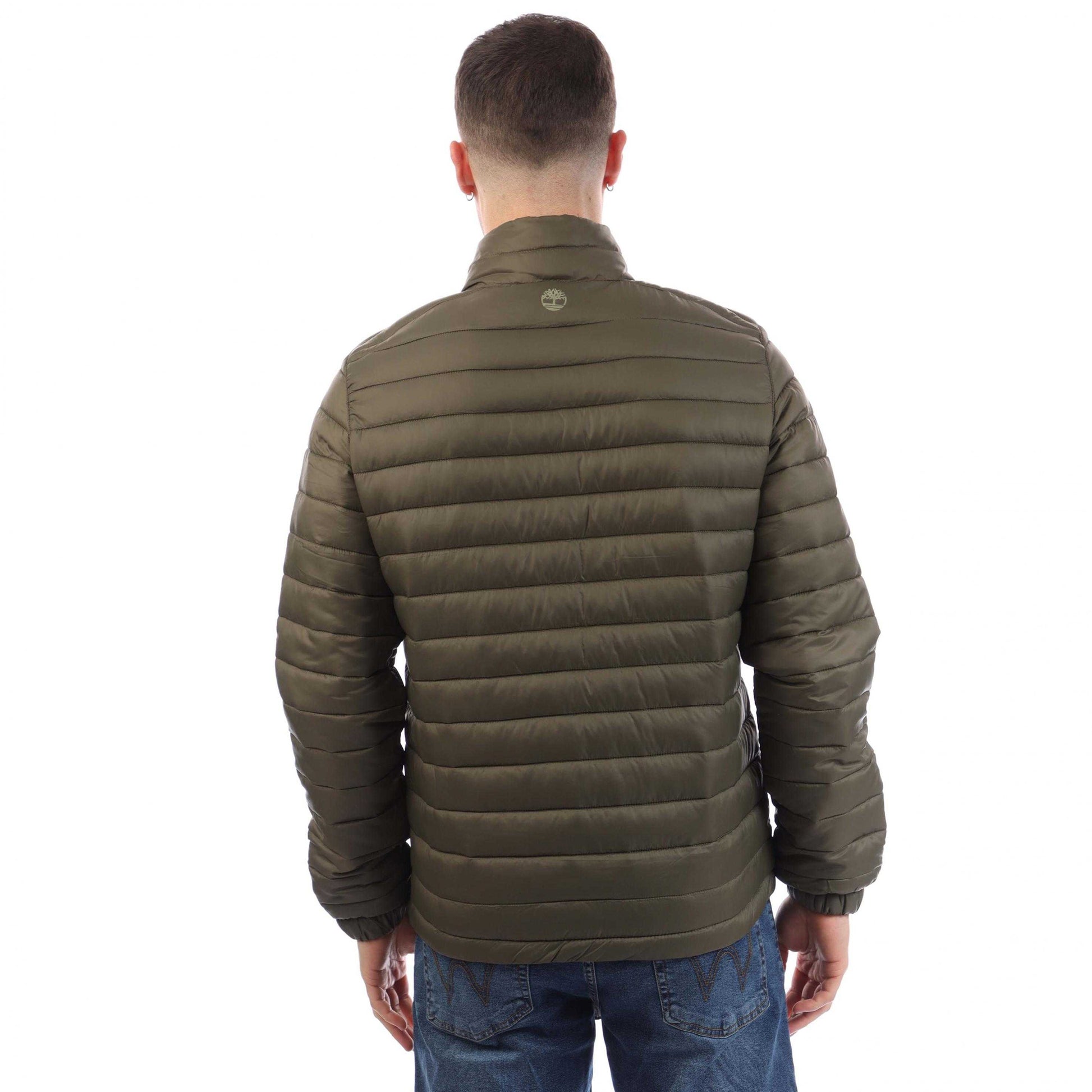 Green - Back - Timberland Mens Axis Peak Durable Water Repellent Jacket