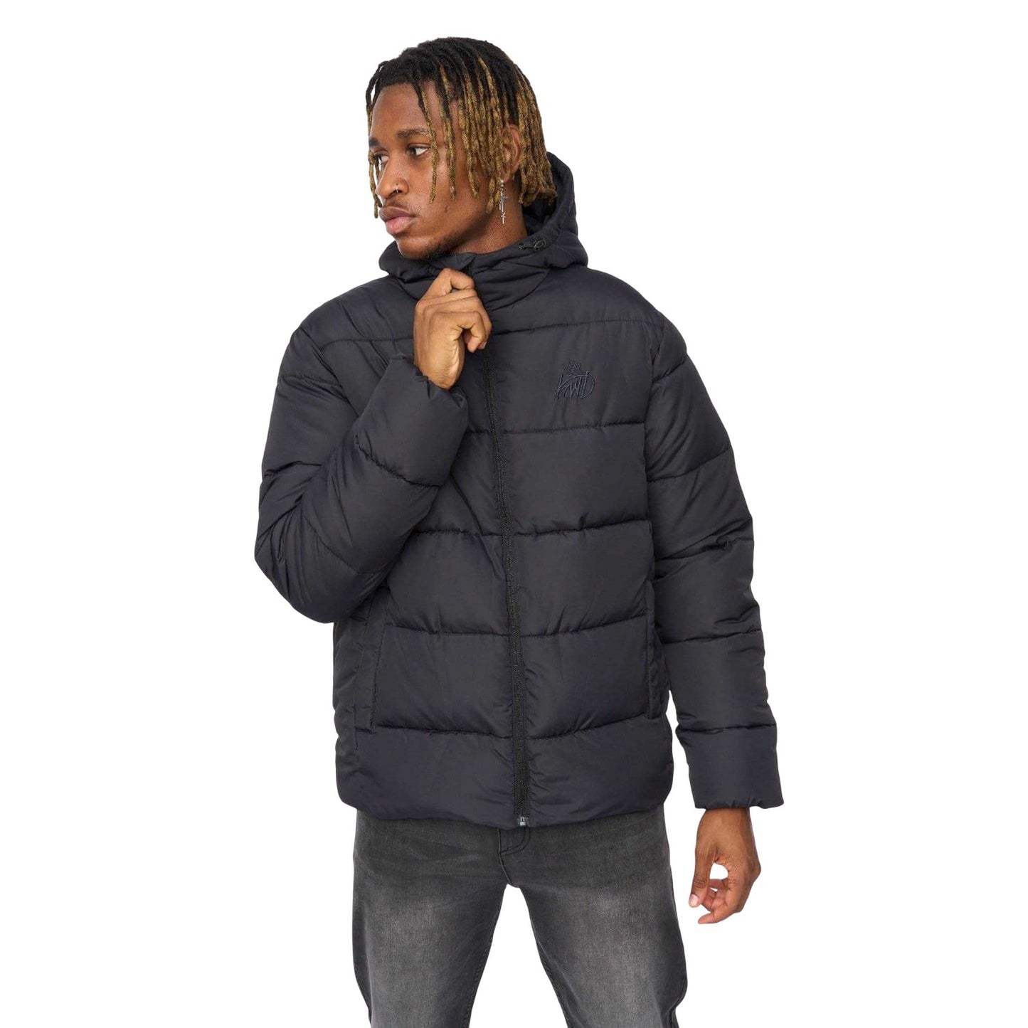 Black - Pack Shot - Kings Will Dream Mens Orlo Puffer Jacket