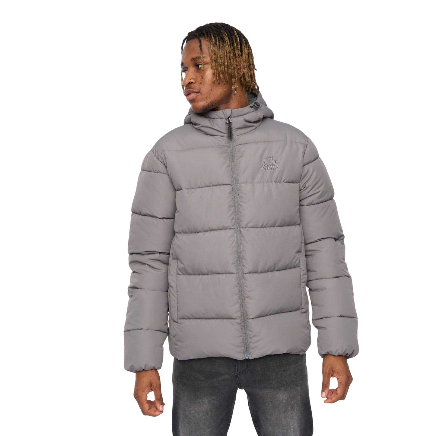 Grey - Front - Kings Will Dream Mens Orlo Puffer Jacket