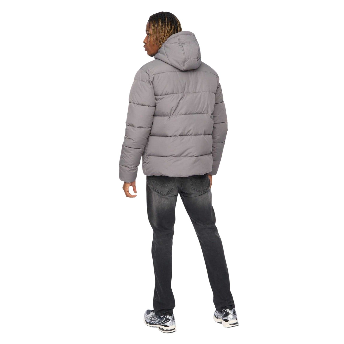 Grey - Back - Kings Will Dream Mens Orlo Puffer Jacket