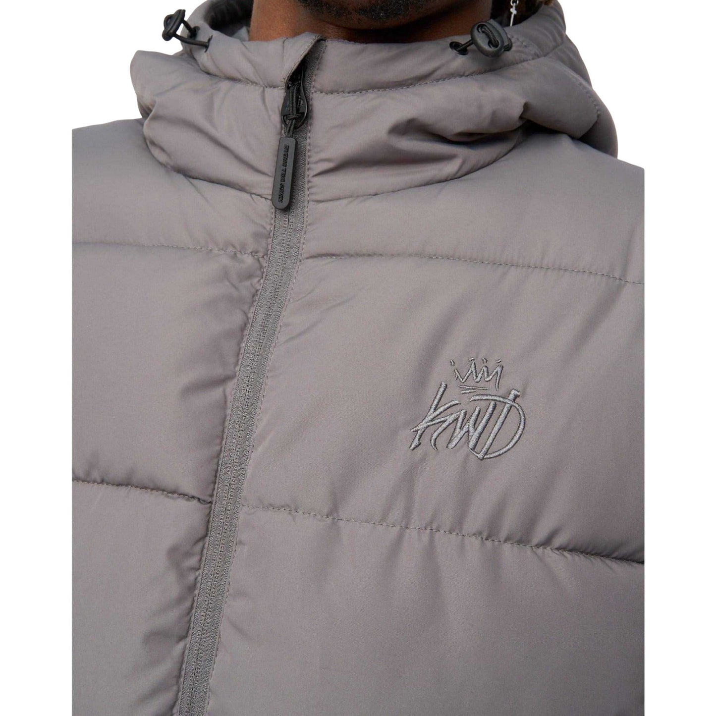 Grey - Side - Kings Will Dream Mens Orlo Puffer Jacket