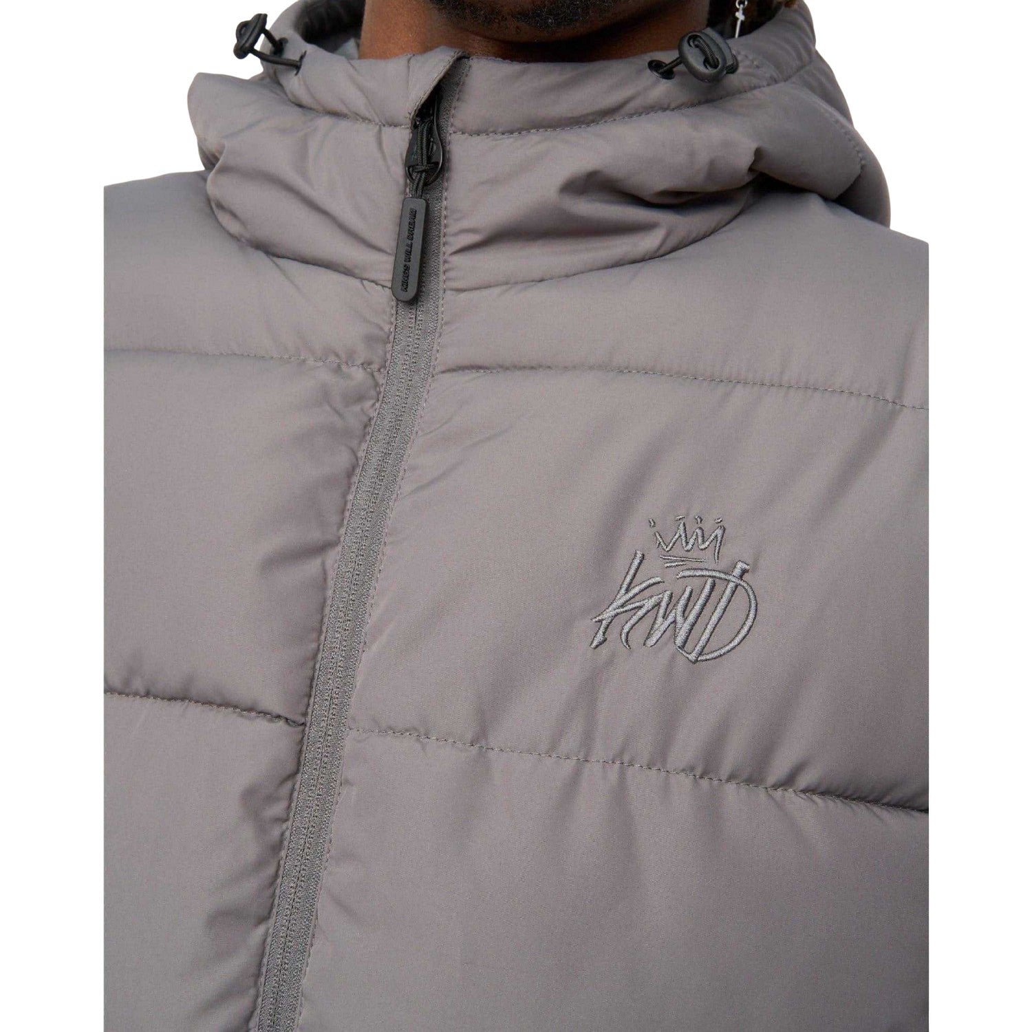 Grey - Side - Kings Will Dream Mens Orlo Puffer Jacket