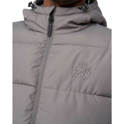 Grey - Side - Kings Will Dream Mens Orlo Puffer Jacket