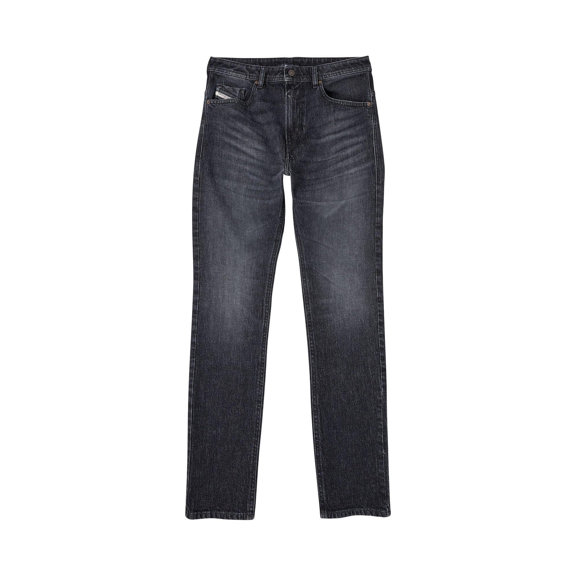 Blue - Front - Diesel Mens Thommer-R Slim Jeans