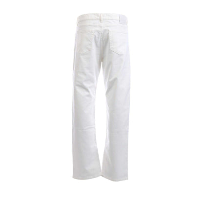White - Back - Off White Mens Skate Logo Zip Detail 90s Jeans