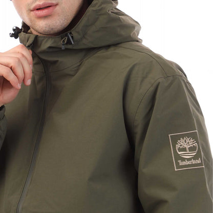 Green - Side - Timberland Mens Winnick Waterproof Shell Jacket