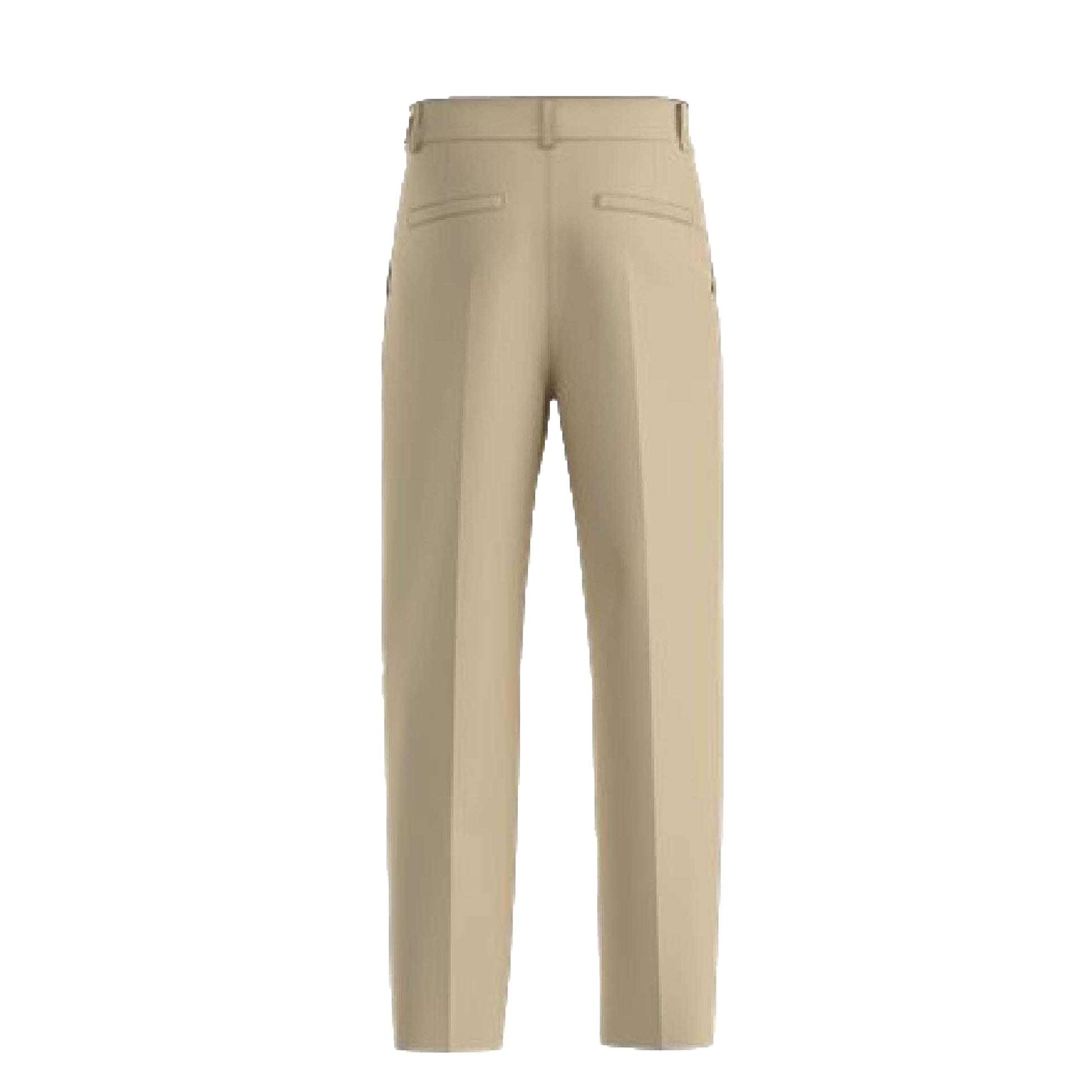 Beige - Back - Hugo Mens Renar Relaxed Fit Trousers