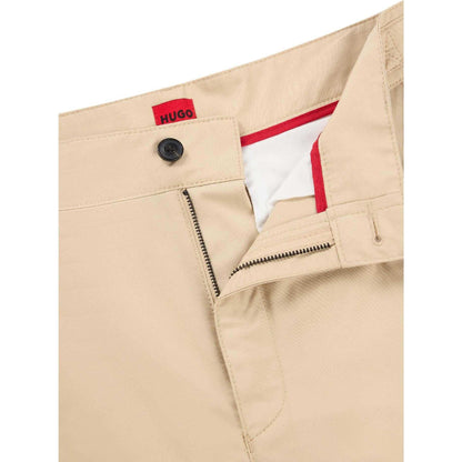 Beige - Lifestyle - Hugo Mens Renar Relaxed Fit Trousers