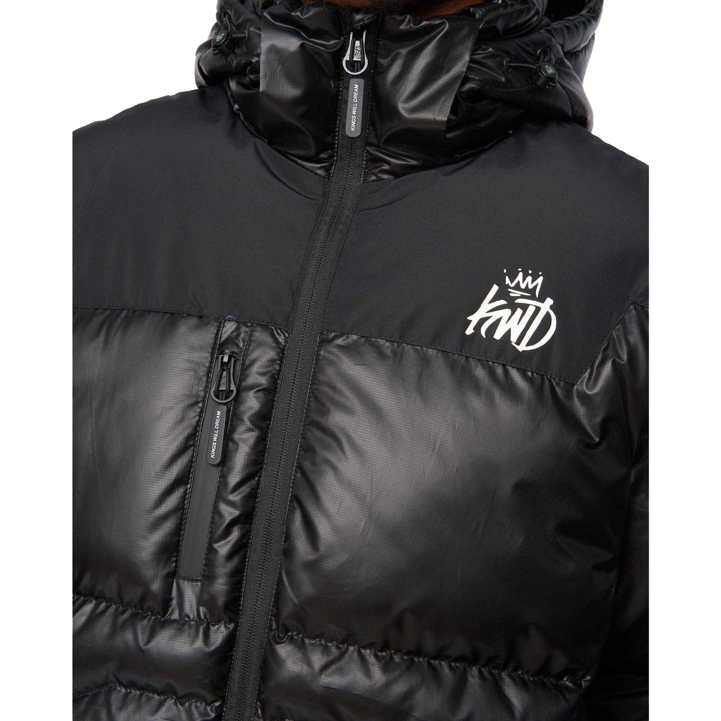 Black - Side - Kings Will Dream Mens Ascend Puffer Jacket