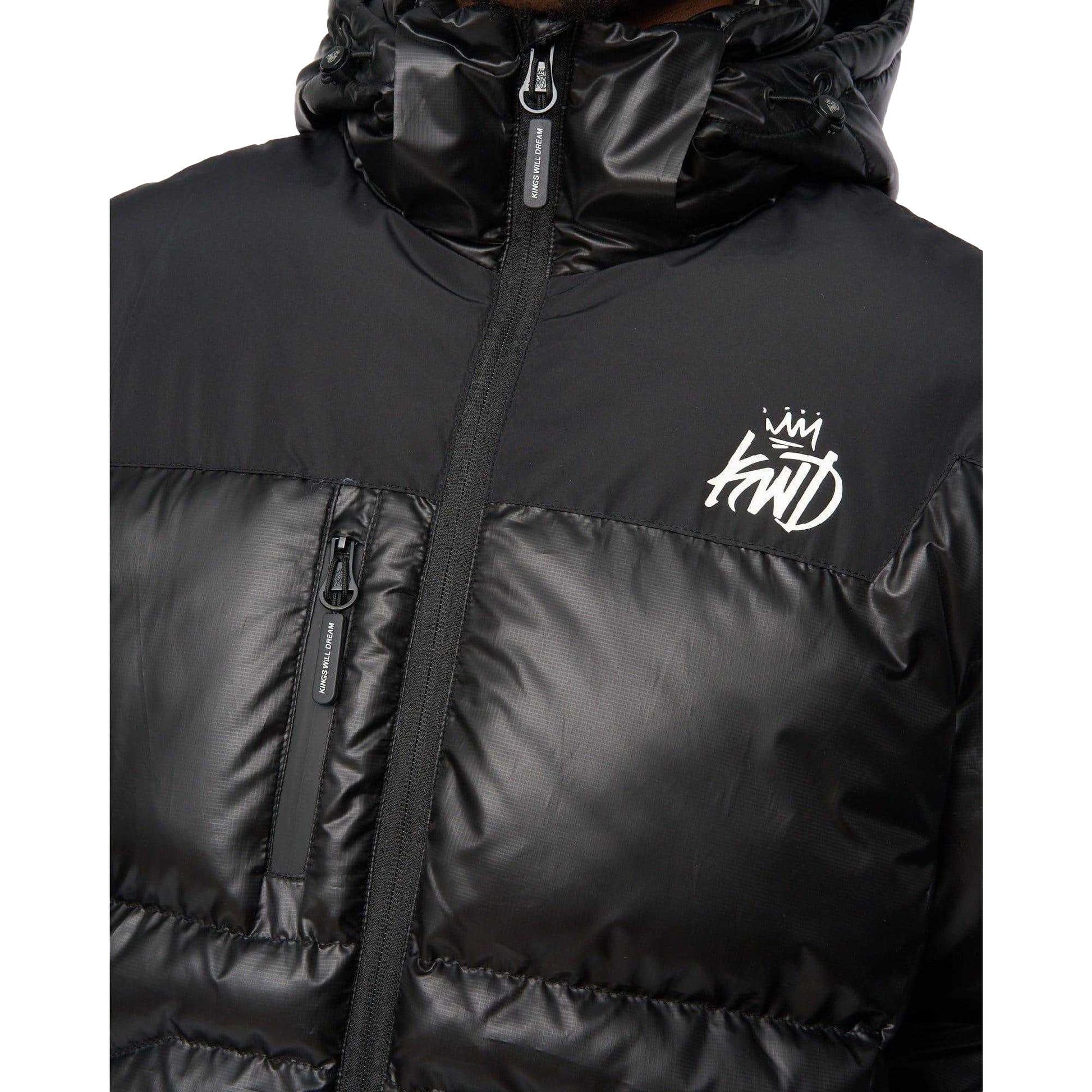 Black - Side - Kings Will Dream Mens Ascend Puffer Jacket