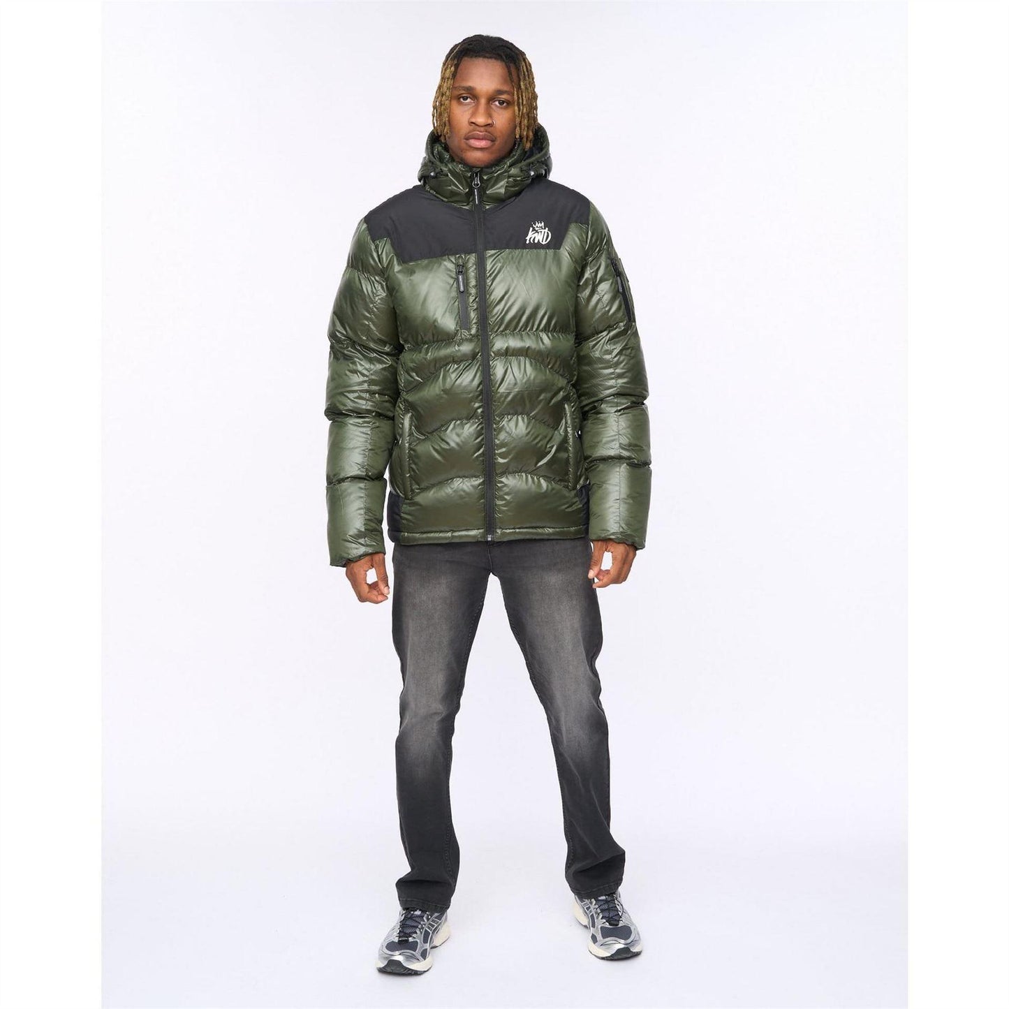 Green - Back - Kings Will Dream Mens Ascend Puffer Jacket