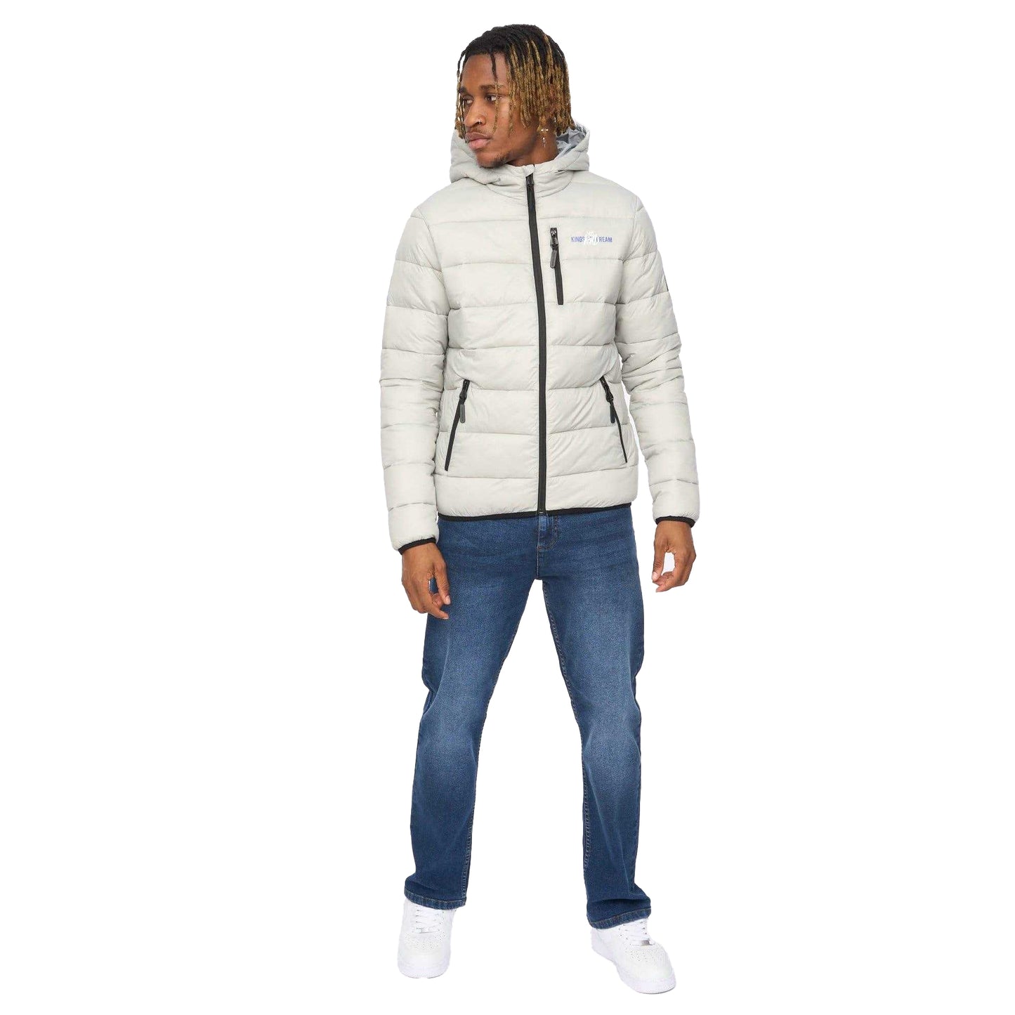 Grey - Lifestyle - Kings Will Dream Mens Barcana Puffer Jacket