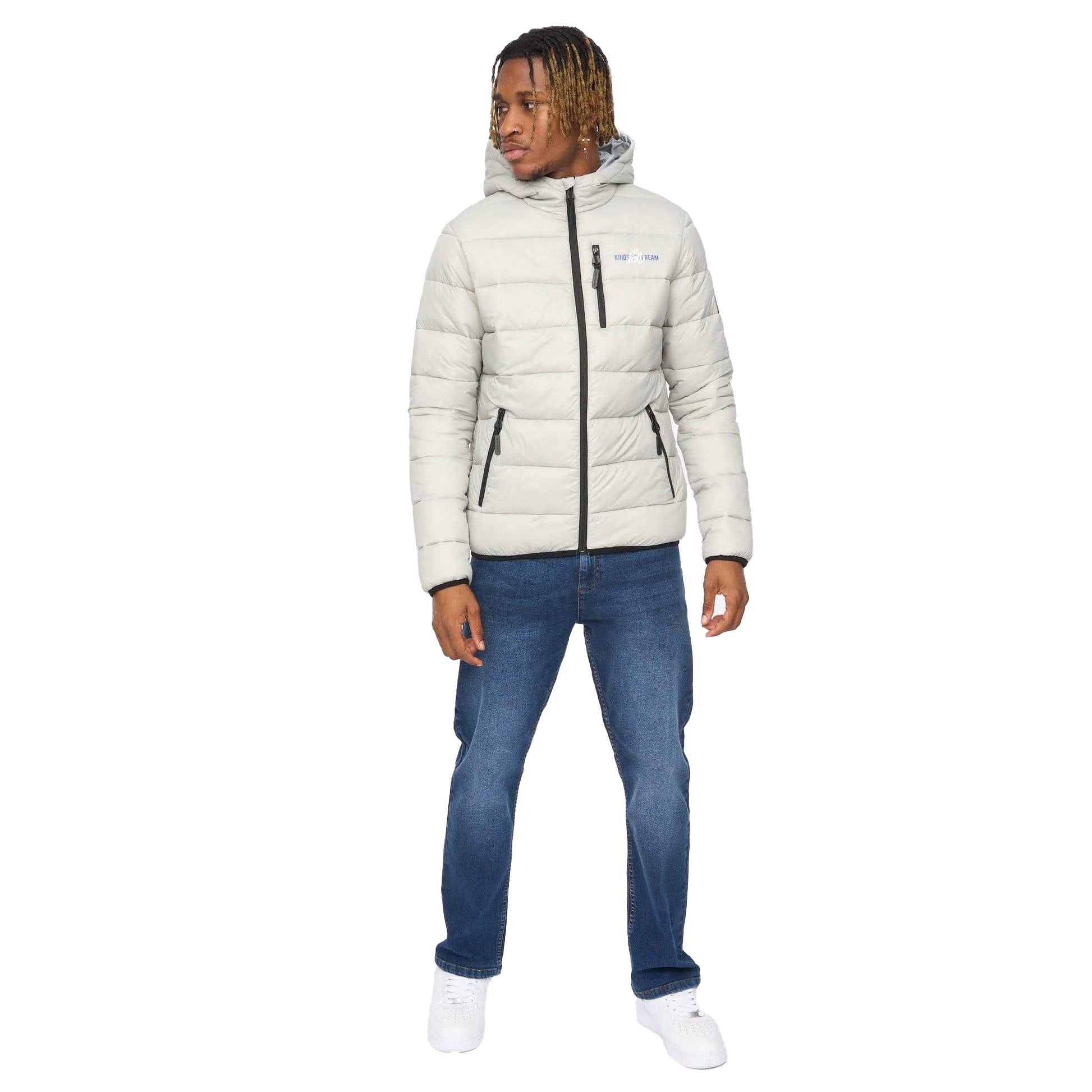 Grey - Lifestyle - Kings Will Dream Mens Barcana Puffer Jacket