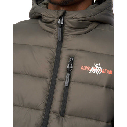 Green - Side - Kings Will Dream Mens Barcana Puffer Jacket