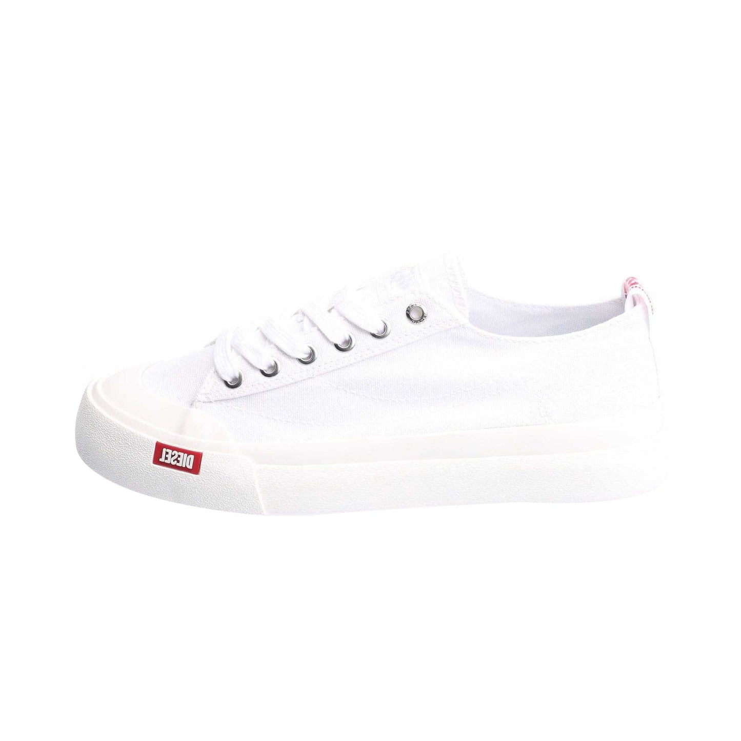 White - Side - Diesel Womens-Ladies S-Athos Low Trainers