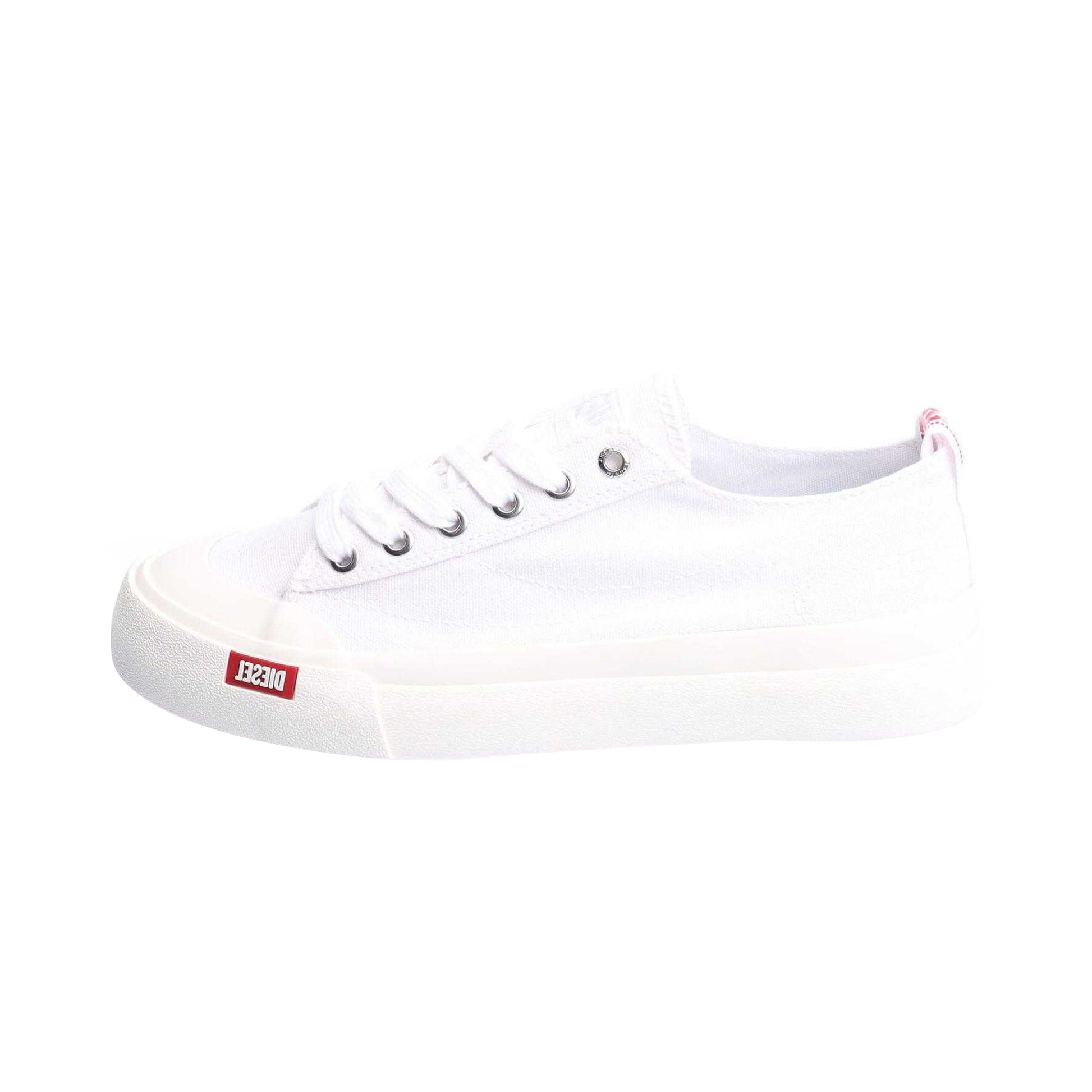 White - Side - Diesel Womens-Ladies S-Athos Low Trainers