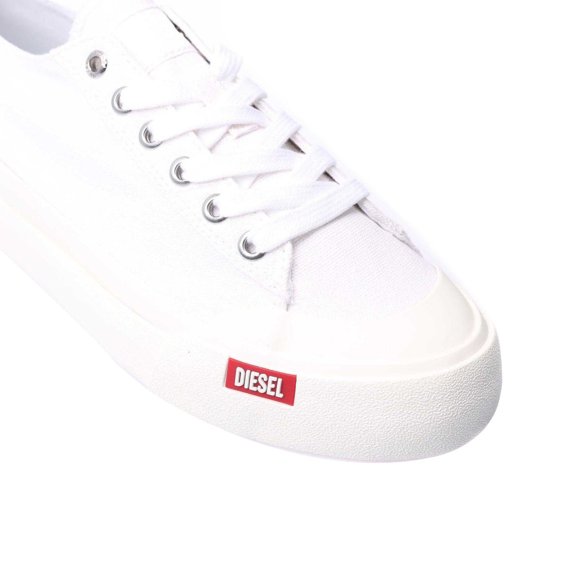 White - Close up - Diesel Womens-Ladies S-Athos Low Trainers