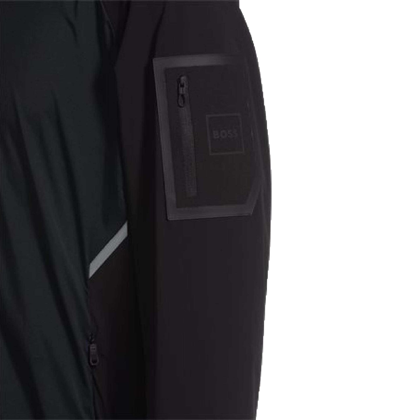 Black - Side - Boss Mens J Eilat Windbreaker