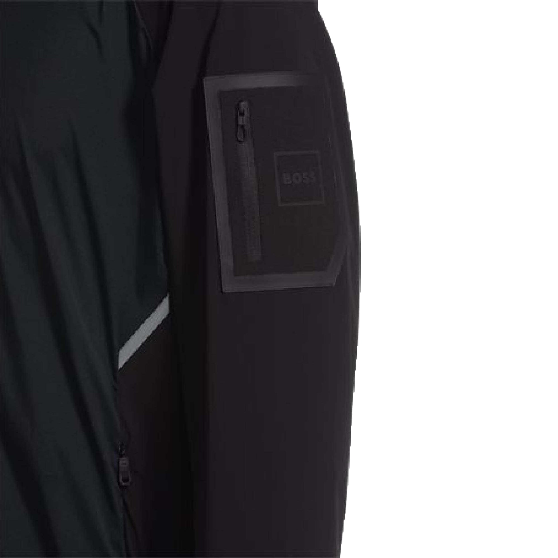 Black - Side - Boss Mens J Eilat Windbreaker