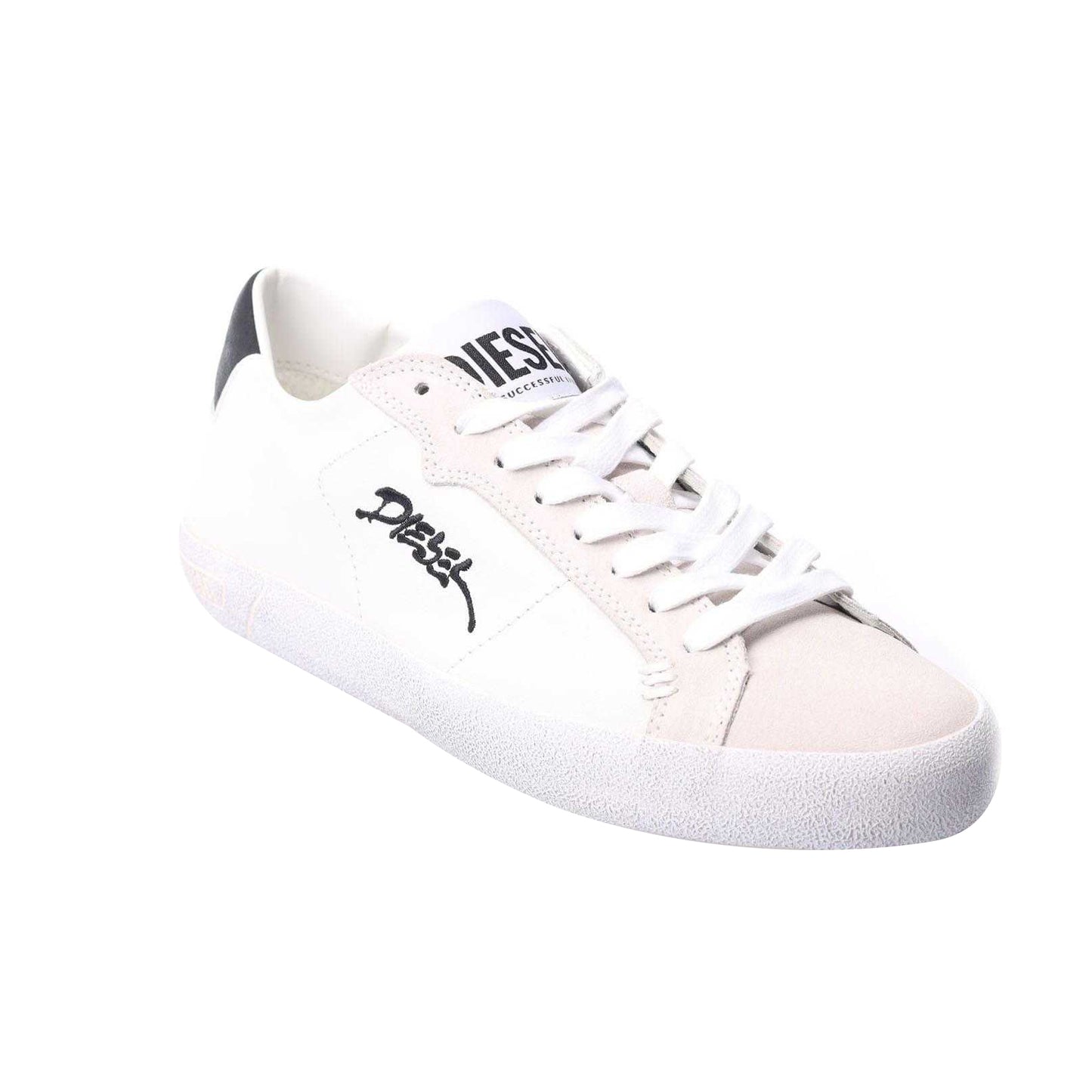 White - Front - Diesel Mens S-Leroji Low Trainers