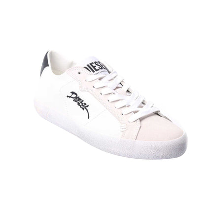 White - Front - Diesel Mens S-Leroji Low Trainers
