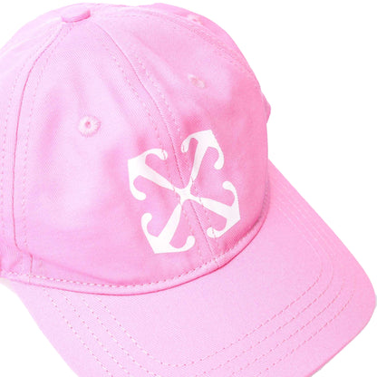 Pink-White - Pack Shot - Off White Childrens-Kids Arrow Baseball Cap