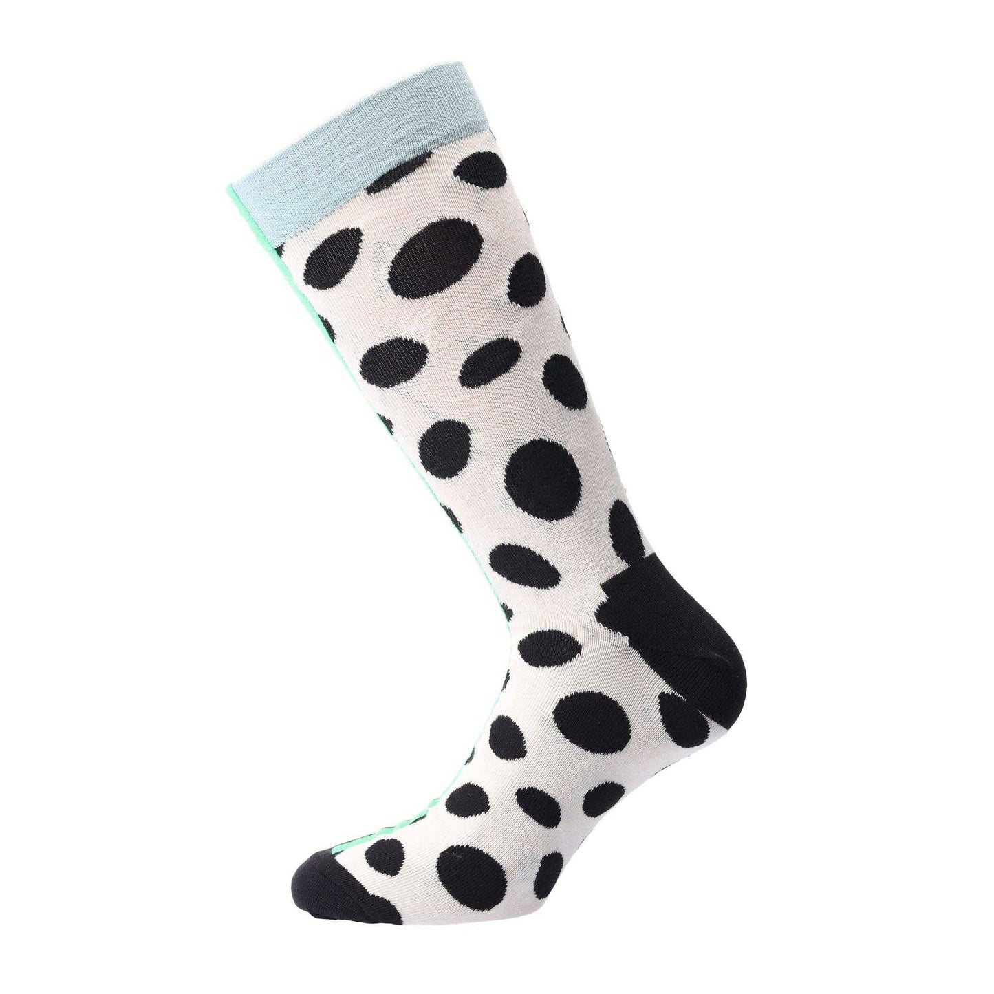 Navy - Back - Happy Socks Unisex Adult Big Dot Crew Socks