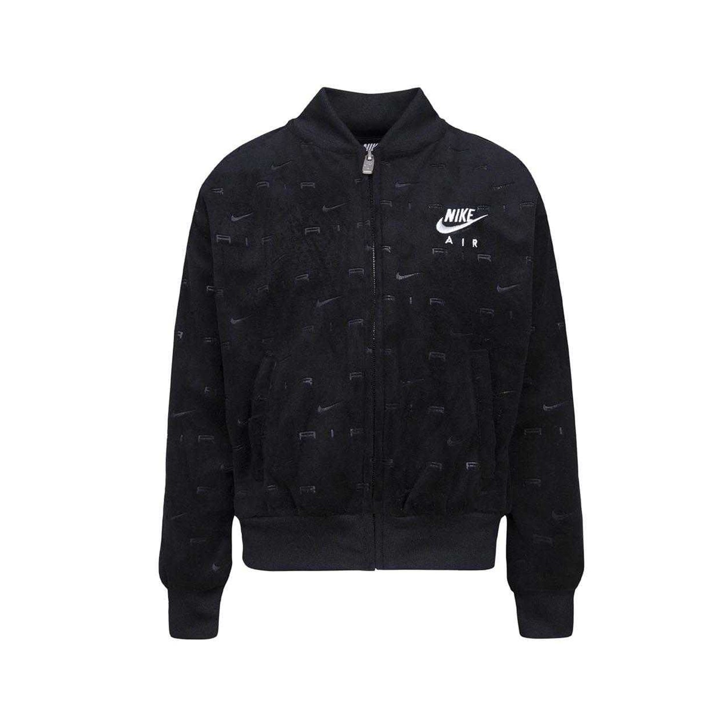 Black - Lifestyle - Nike Childrens-Kids Air Velour Top & Bottom Set