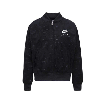 Black - Lifestyle - Nike Childrens-Kids Air Velour Top & Bottom Set