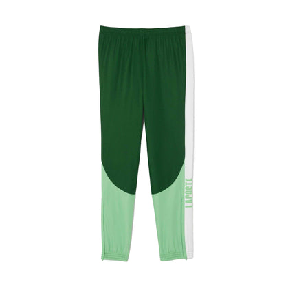 Green - Front - Lacoste Mens Colour Block Tennis Jogging Bottoms