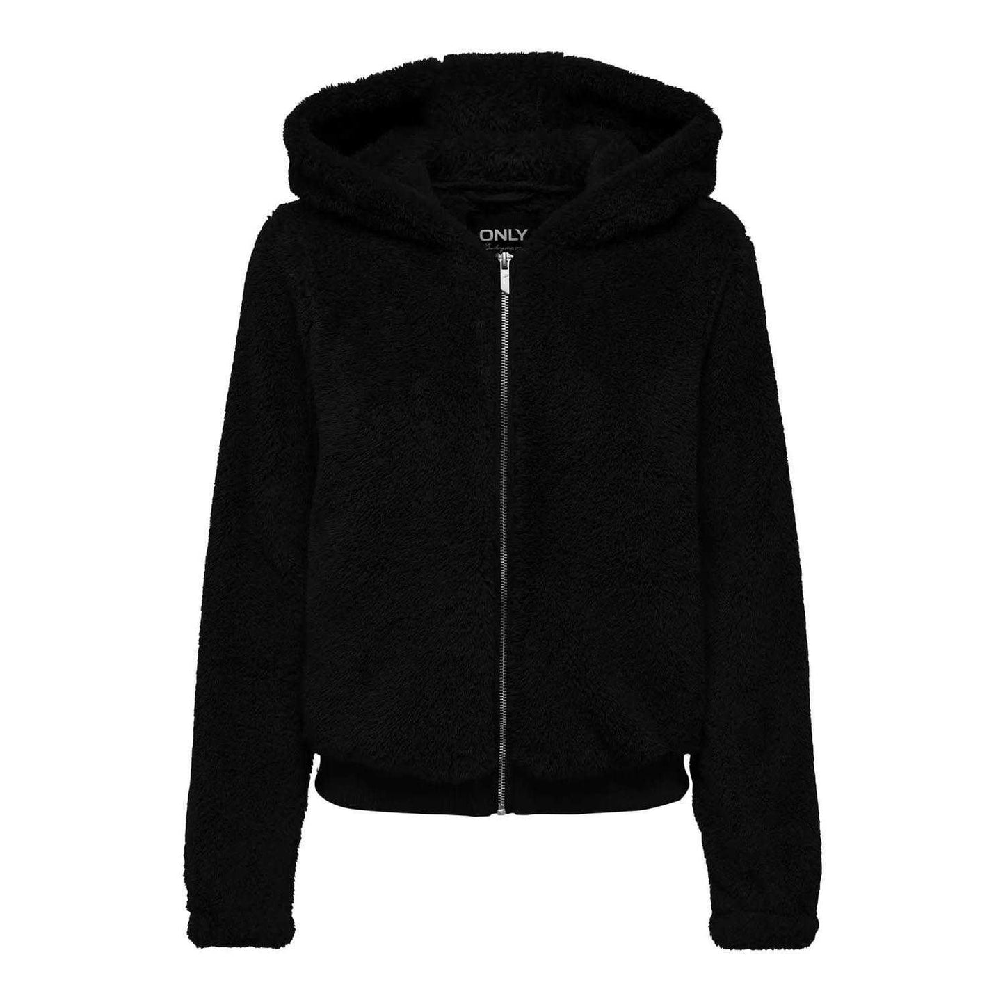 Black - Front - Only Womens-Ladies Newanna Teddy Fleece Jacket