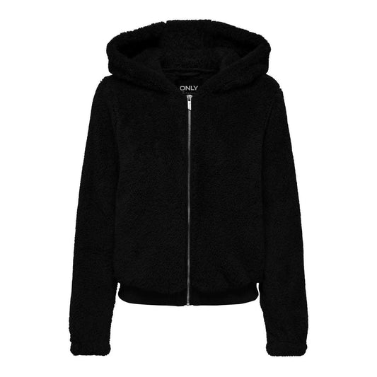 Black - Front - Only Womens-Ladies Newanna Teddy Fleece Jacket