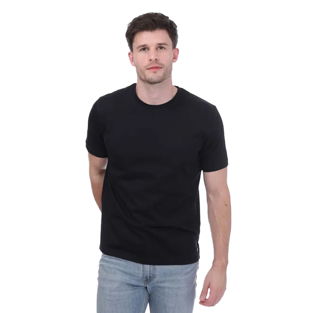 Navy - Front - Mercery Mens Boleyn Lux Jersey T-Shirt