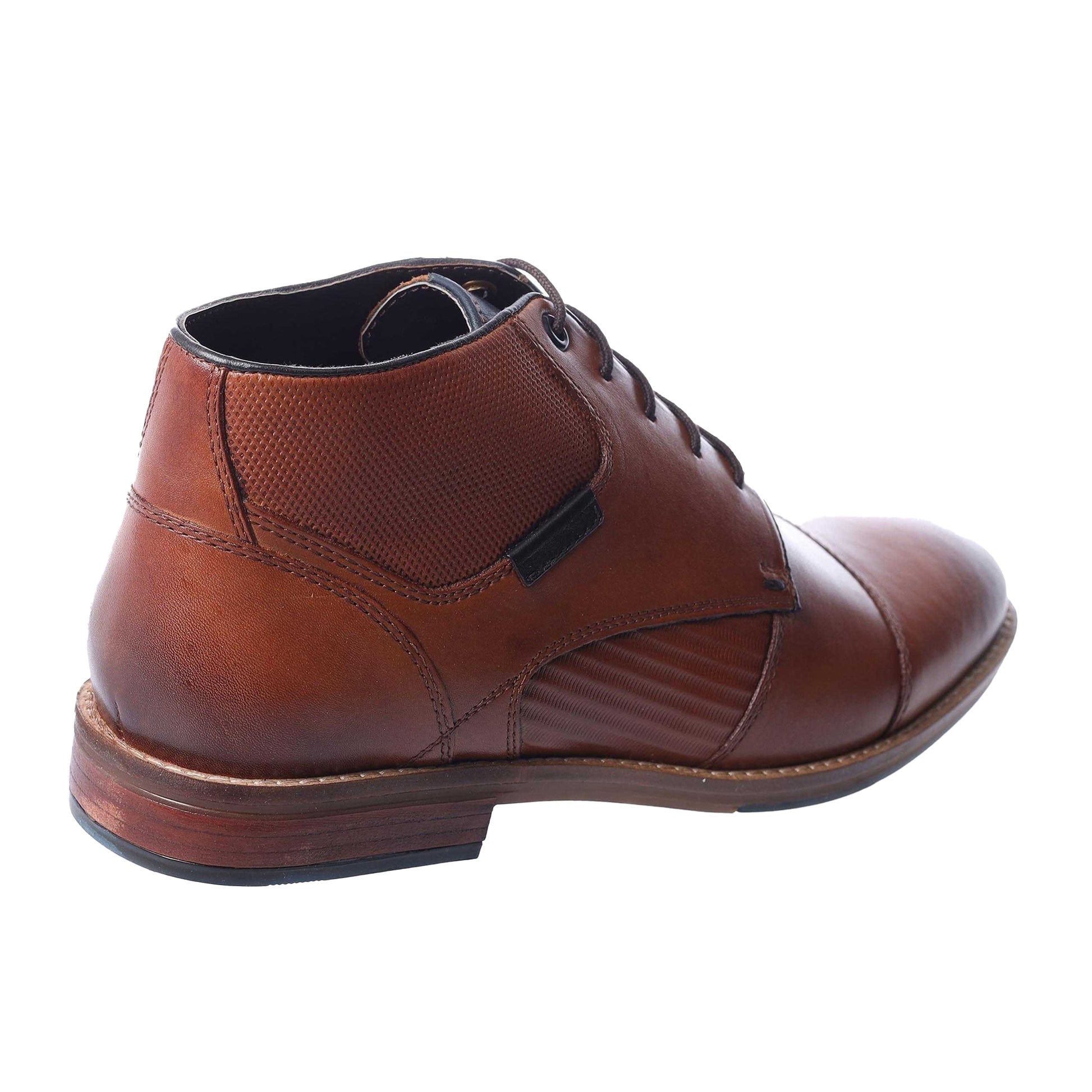 Tan - Back - Dune London Mens Chippy Casual Chukka Boots