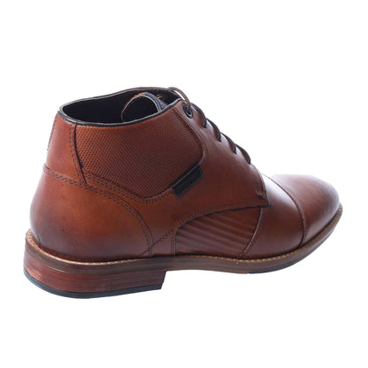 Tan - Back - Dune London Mens Chippy Casual Chukka Boots