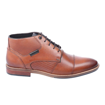 Tan - Side - Dune London Mens Chippy Casual Chukka Boots