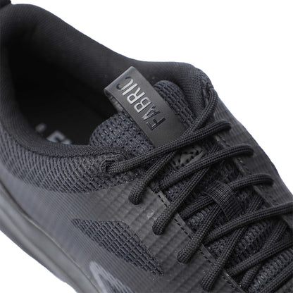Black - Pack Shot - Fabric Mens Draco Plain Shoes