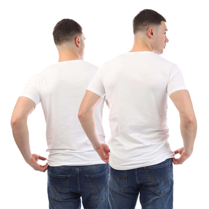 White - Back - Boss Mens Spirit T-Shirt (Pack of 2)