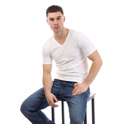 White - Side - Boss Mens Spirit T-Shirt (Pack of 2)